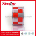 Kristallgitter prismatischen pvc Reflektorband für Tasche zuschneiden, rote und weiße checker